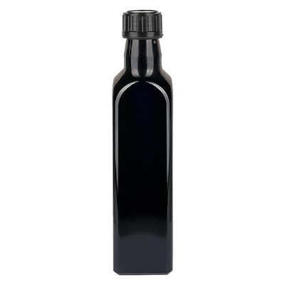 Bild Eckige Flasche Violettglas 250ml